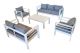 Sofagruppesittegruppe i aluminium (komplett) -Hvit - Sommerbutikken AS