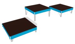 Agility balanseplattformer i uilike høyder - 3 stk - Sommerbutikken.no