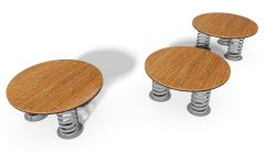 Balanseringsplattformer i lerk - 3 stk - Sommerbutikken.no