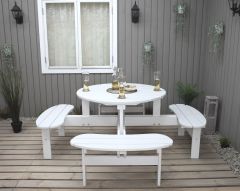 Benkesett Picnic-sett rundt - Somerbutikken.no