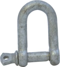 D-sjakkel galvanisert, rett 