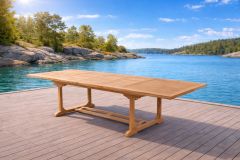 Hagebord Teak Vesterøy 195-295cm - Sommerbutikken.no