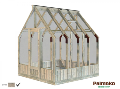 Hagestue Emilia 5,4 m2 i glass/tre - Sommerbutikken AS
