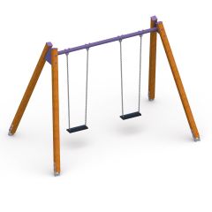 Huskestativ i stål for to huskeseter - Sommerbutikken.no