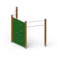 Klatreapparat med klatrevegg SMB-WS-039 Platina - Sommerbutikken.no