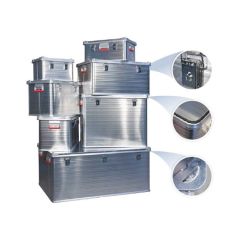 Kraftig aluminiumsbokser for oppbevaring - 1mm mlås - Sommerbutikken AS