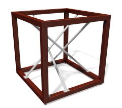 Lekeapparat Box modell 1 - Mørk limtre i furu - Sommerbutikken.no