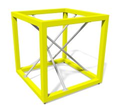 Lekeapparat Box modell 1 - Metall -Gul - Sommerbutikken.no