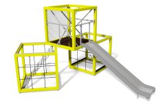 Lekeapparat Box modell 2 - Metall -Gul - Sommerbutikken.no