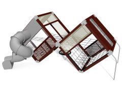 Lekeapparat Box modell 4 - Mørk limtre i furu - Sommerbutikken.no