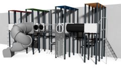 Lekeapparat Box "Veggen" - Metall - Sommerbutikken.no