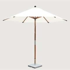 Parasoll Sirocco Bambus Ecru - Ø250cm - Sommerbutikken AS
