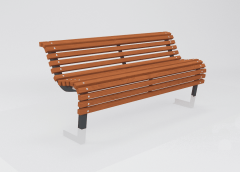 Parkbenk Wave MWSU - Sommerbutikken AS