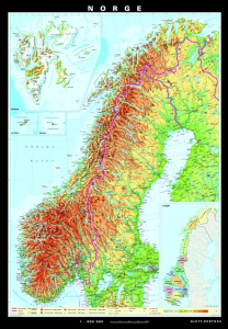 Skolekart Norgeskart - Sommerbutikken.no