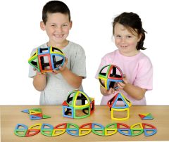 Sommerbutikken.no-Polydron Magnetsett Sfære 72 deler 