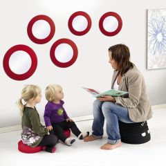 Sommerbutikken.no - Speil røde 5 stk