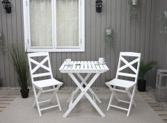 Cafésett Lotus med firkantet bord - Sommerbutikken AS