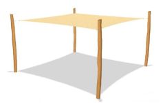 Sommerbutikken AS - Firkantet Solseil Robinia