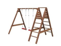 Sommerbutikken AS - Lekestativ Jonas Trykkimpregnert brun