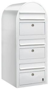 Postkasse Bobi Trio Hvit