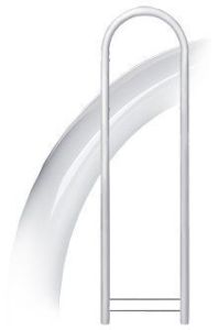 Sommerbutikken AS - Postkassestativ Bobi Round Hvit RAL9016