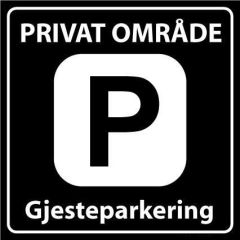 Sommerbutikken AS - Privatrettslig skilt - Gjesteparkering