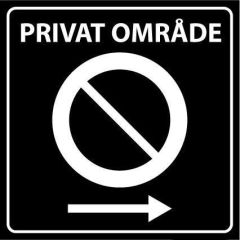 Sommerbutikken AS - Privatrettslig skilt - Parkering Forbudt Høyre