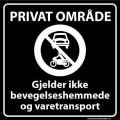 Sommerbutikken AS - Privatrettslig skilt - Gjelder ikke varetransport