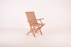 Sommerbutikken AS - Sammenleggbar Hagestol Teak armlene