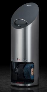 Sommerbutikken AS - Skopussemaskin Ellipse Plus børstet stål med sort lær