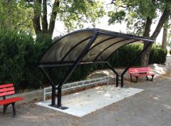 Sykkeltak Modell Vingen 8-10 (Klar til bruk på betongplattform)