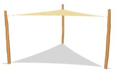 Sommerbutikken AS - Trekantet Solseil Robinia