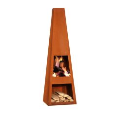 Utepeis Vilus 200cm Corten stål - Sommerbutikken.no