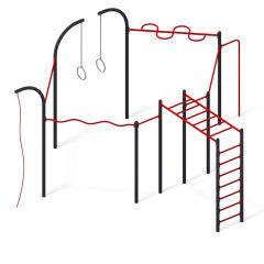 Utendørs treningspark i stål - Modell 007 - Sommerbutikken.no