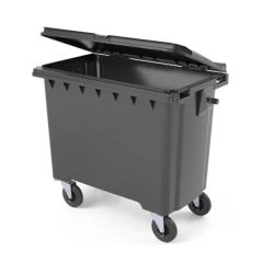 Avfallsbeholder 660L Grå