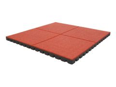 Fallmatte 60mmFallhøyde 1,91m EPDM 1x1m - Sommerbutikken.no