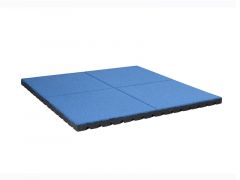 Fallmatte for fallunderlag på lekeplass Blå EPDM - Sommerbutikken.no