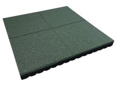 Fallmatte 80mm/Fallhøyde 2,42m EPDM 1x1m Grønn - Sommerbutikken.no