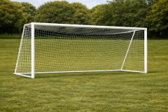 Fotballmål 11er Hvit aluminium - Sommerbutikken.no