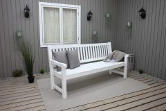 Hagebenk Brooklyn Hvit - Sommerbutikken.no