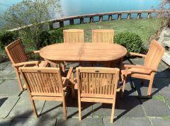 Hagemøbelsett Hankø i teak - Sommerbutikken AS
