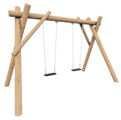 Huskestativ dobbel -  Robinia - Sommerbutikken.no