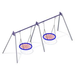 Huskestativ i stål for 2 stk. fugleredehusker - Sommerbutikken.no