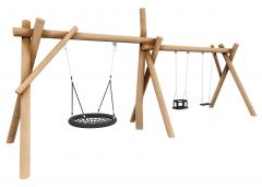 Huskestativ kombinert 1 -  Robinia - Sommerbutikken.no