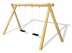 Huskestativ i Robinia rundstokk - Sommerbutikken.no