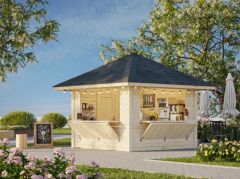 Kiosk Bianca 8,3kvm Sett 105 - Sommerbutikken.no