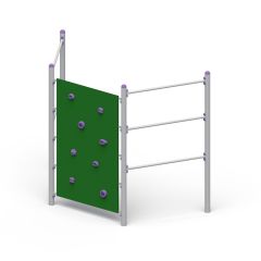 Klatrestativ med vegg i stål SMB-WS-039 - Sommerbutikken AS