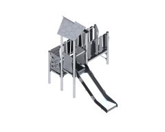 Leketårn med sklie og gangbro Mono SMB-ZZCM/0002 - Sommerbutikken AS