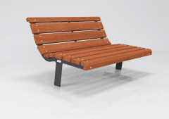 Parkbenk Wave-V2 MWL1.5U - Sommerbutikken AS