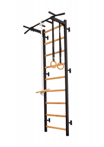 Ribbevegg med pull-ups bar, turnringer og huskesete - serie 310 - Sommerbutikken AS